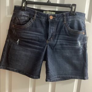 Democracy stretchy denim shorts